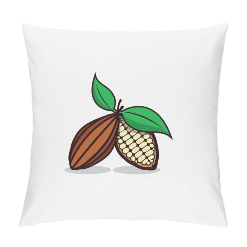 Personality  Cocoa Beans Symbol Pillow Covers