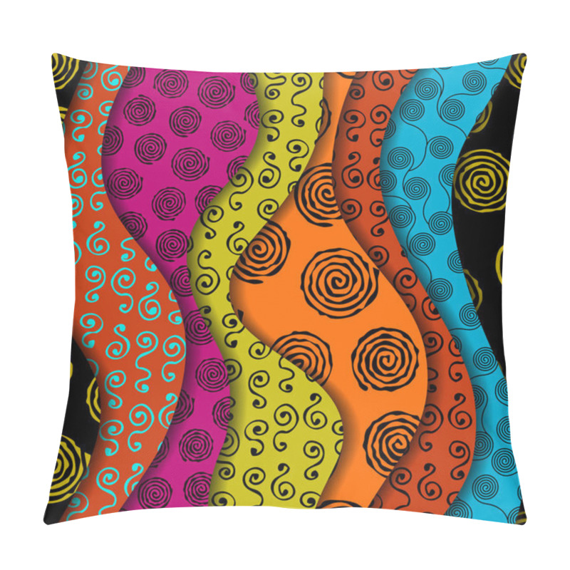 Personality  Vector Ethnic Tribal Pattern. Seamless Art Image. Pillow Covers