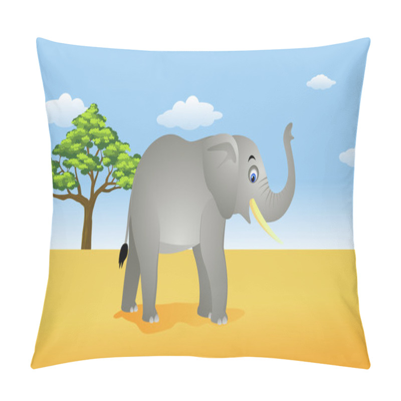 Personality  Elephant Cartoon Pillow Covers