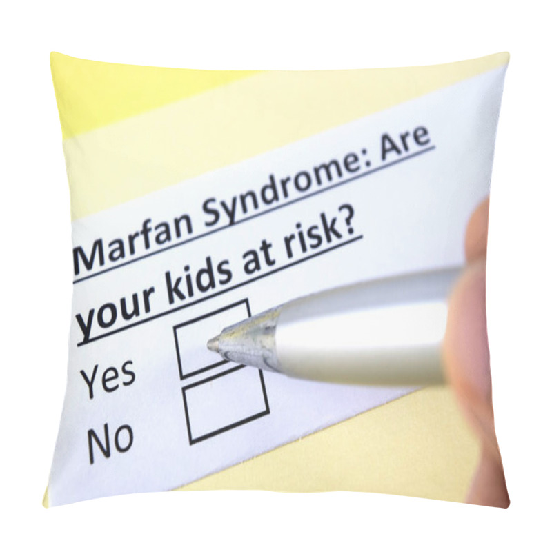 Personality  One Person Is Answering Question About Marfan Syndrome. Pillow Covers