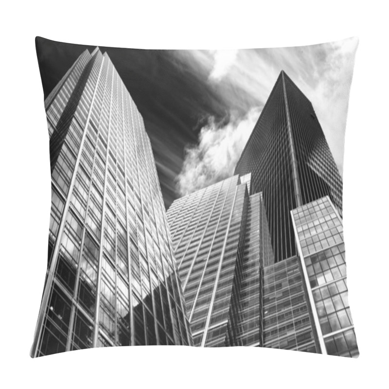 Personality  Dramatic High Contrast Black And White Business Concept Image Pillow Covers