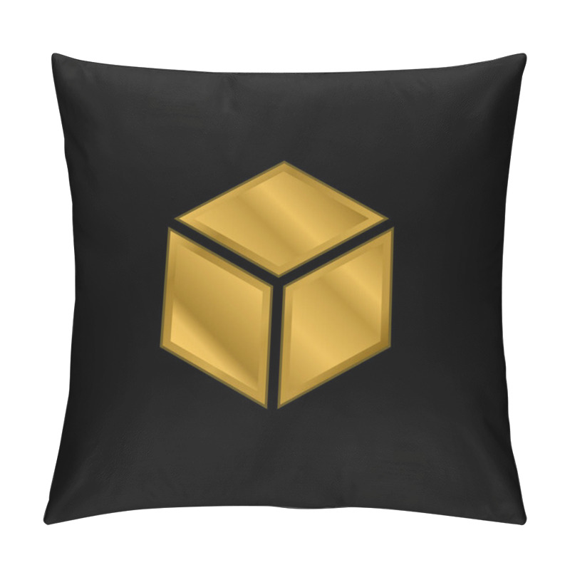 Personality  3d Gold Plated Metalic Icon Or Logo Vector Pillow Covers