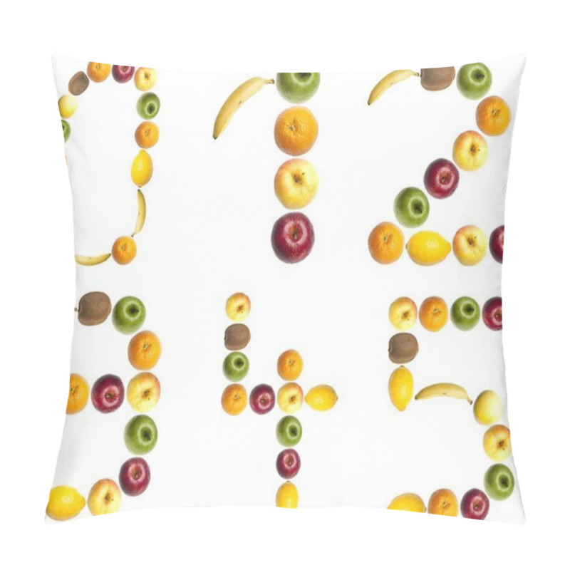 Personality  Digits Made Of Fruits Pillow Covers