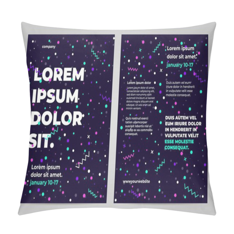 Personality  Minimal Poster Template Design Pillow Covers