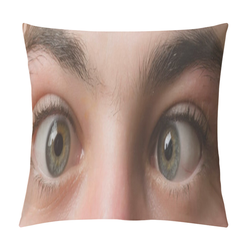 Personality  Eyes With Squinted Look Pillow Covers