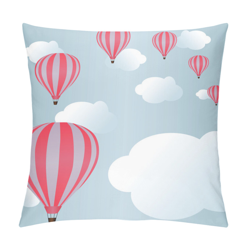 Personality  Background With Air Balloons Pillow Covers