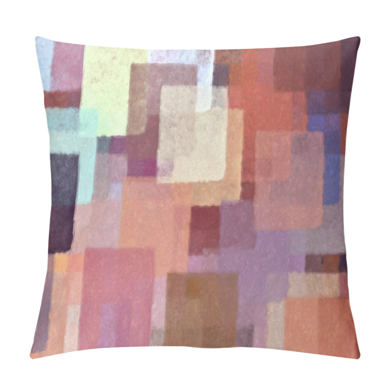 Personality  Overlapping Square Shapes Pillow Covers