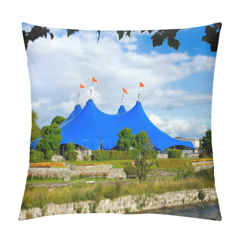 Personality  Traveling Circus On The River Pillow Covers