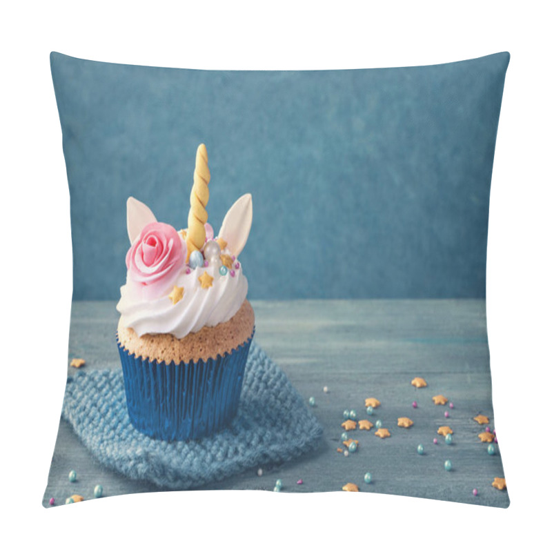 Personality  Unicorn Cupcake For Party Pillow Covers