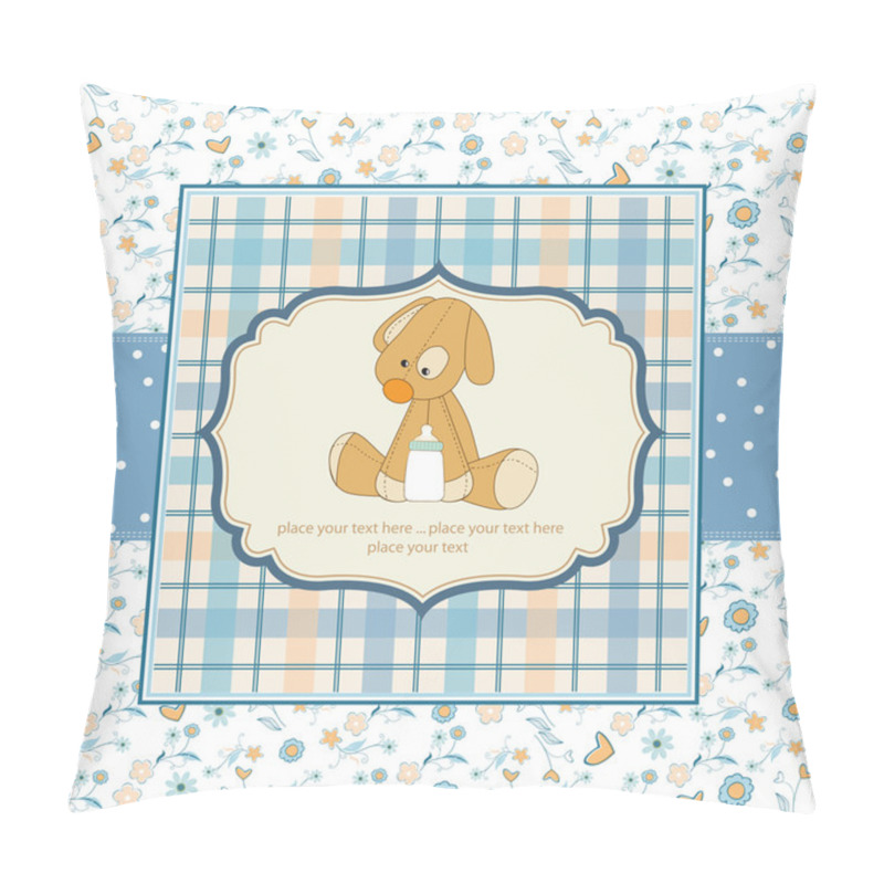 Personality  Baby Shower Card With Puppy Pillow Covers