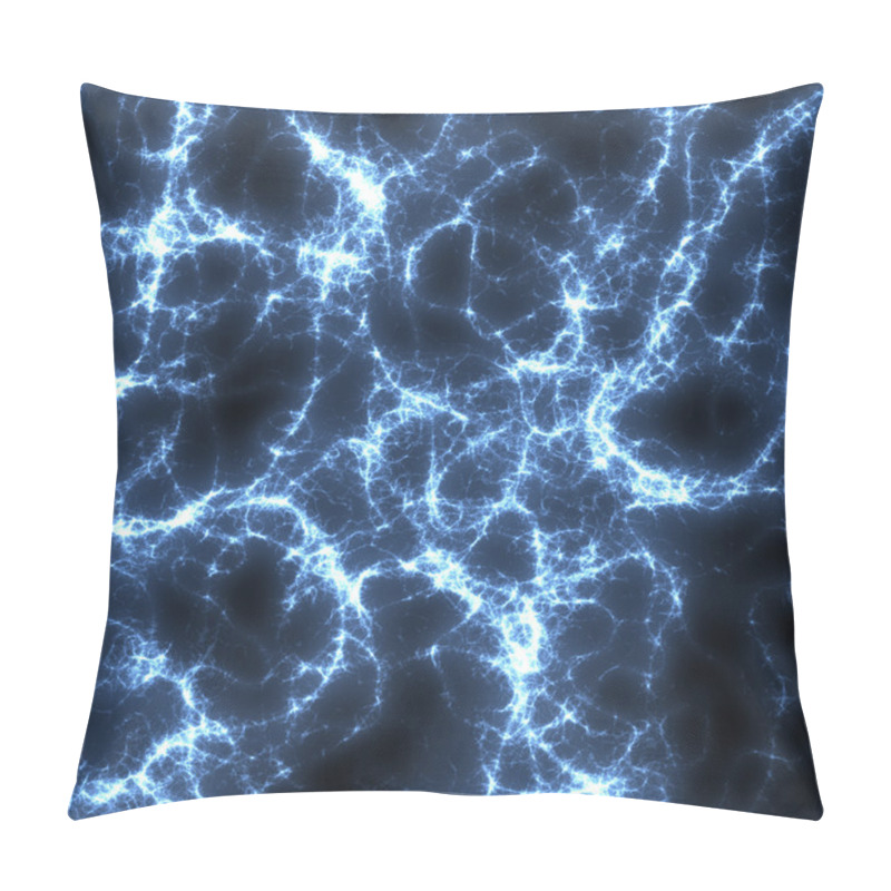 Personality  Seamless Dark Blue Backdrop Of Flowing Light. Glowing Lines And  Pillow Covers