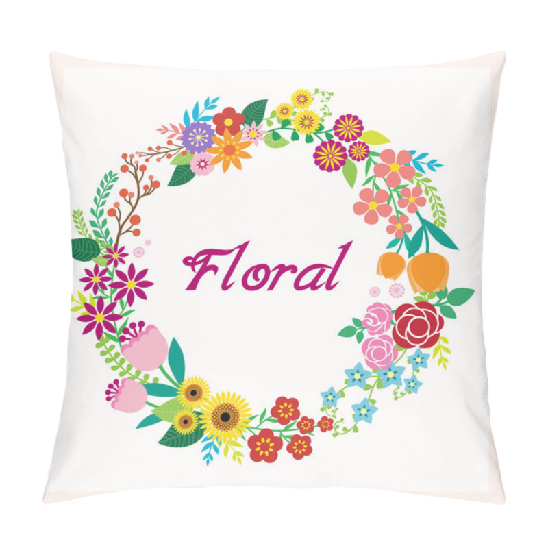 Personality  Greeting Card With Flowers Pillow Covers