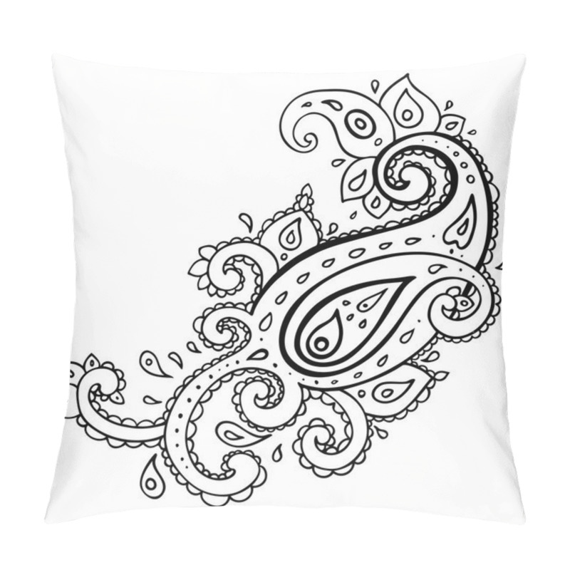 Personality  Paisley. Ethnic Ornament. Pillow Covers