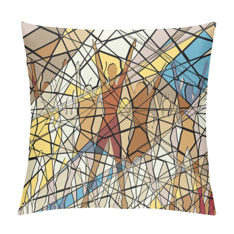 Personality  Aerobic Mosaic Pillow Covers