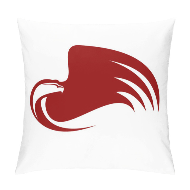 Personality  Eagle Symbol Isolated On White, Such A Logo. Pillow Covers