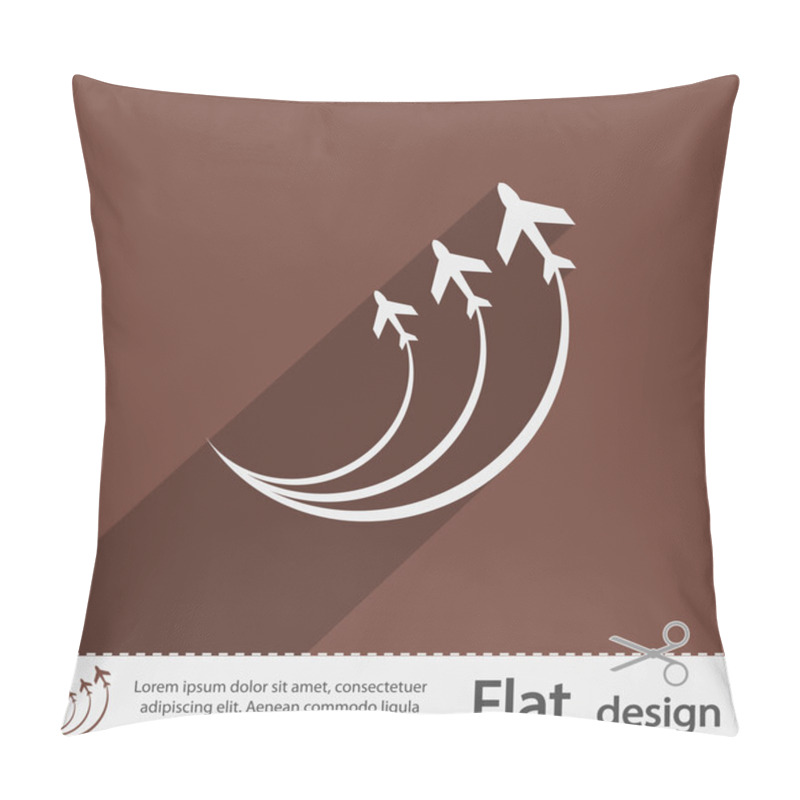 Personality  Airplane Icon Pillow Covers