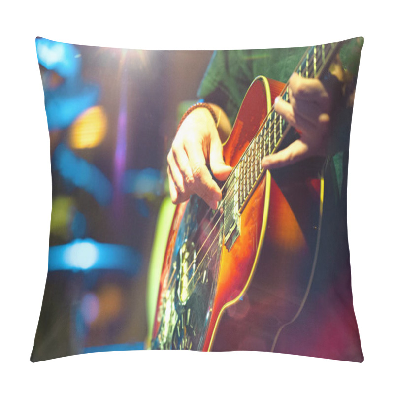 Personality  Acoustic Bass Player In A Pop - Folk Group Pillow Covers