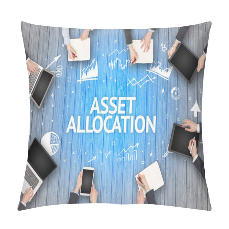 Personality  Group Of Busy People Working In An Office Pillow Covers