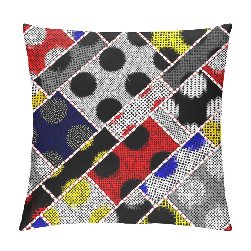 Personality  Imitation Of A Texture Of Rough Canvas. Seamless Pattern. Pillow Covers