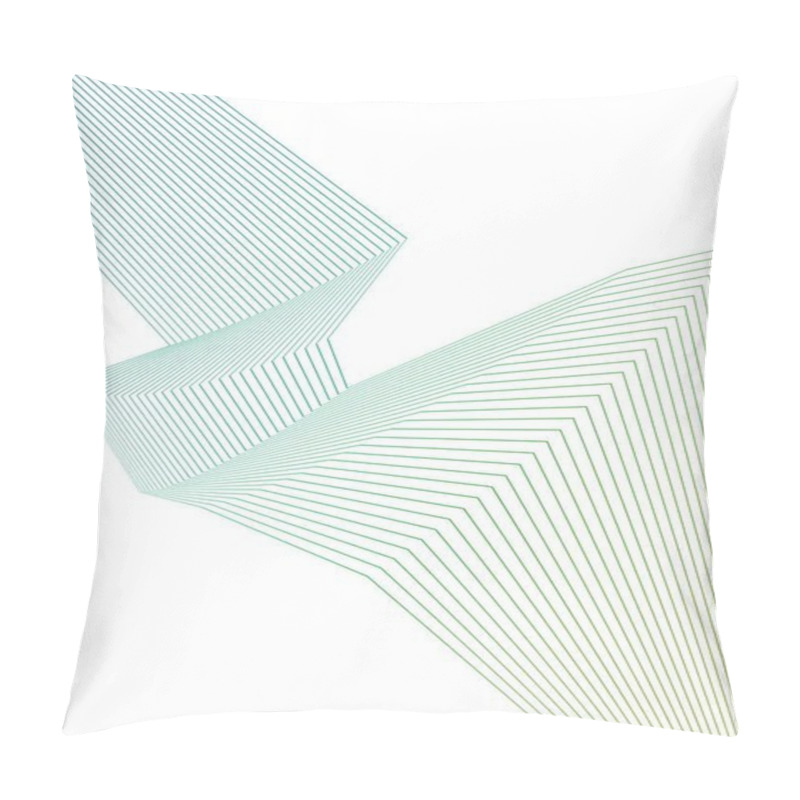 Personality  Line Design Element Many Parallel Lines Poligonal Form15 Pillow Covers