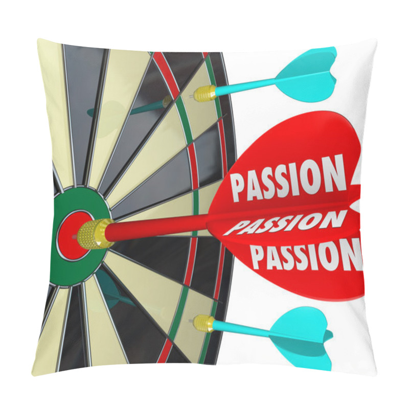 Personality  Passion Word Desire Focus Dart Board Dedication Commitment Targe Pillow Covers