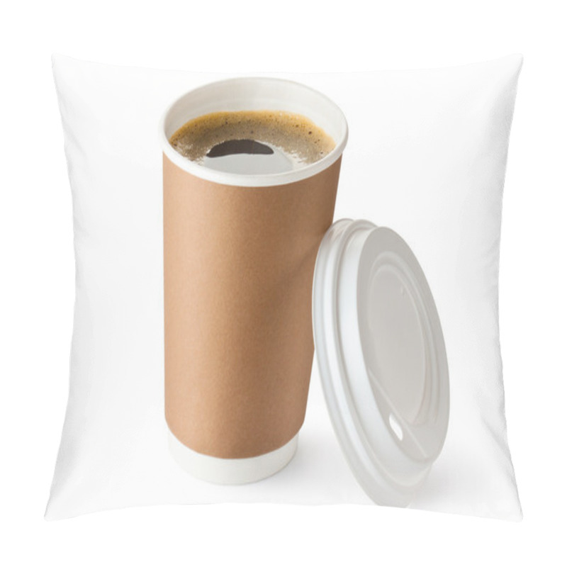 Personality  Opened Take-out Coffee In Cardboard Cup Pillow Covers