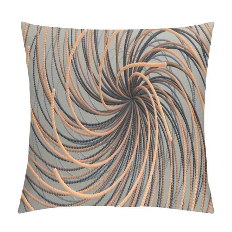 Personality  Point Explode. Array With Dynamic Emitted Particles. 3d Technology Style. Abstract Background. Vector Illustration. Pillow Covers