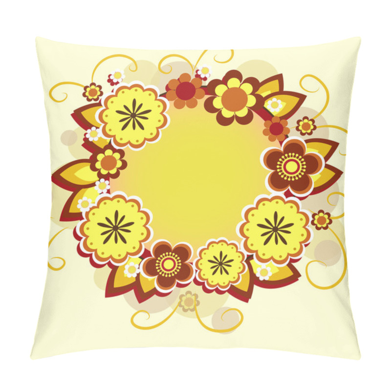 Personality  Vector Floral Background Design Pillow Covers