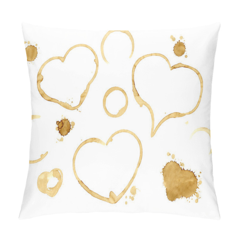 Personality  Hearts From Coffee Drops Pillow Covers