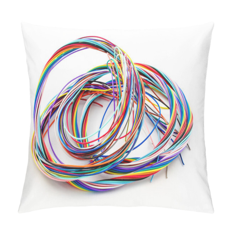 Personality  A Bunch Of Colourful Cables Pillow Covers