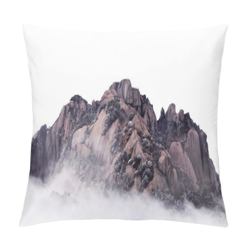 Personality  Rocky Mountains In The Morning Fogs Pillow Covers