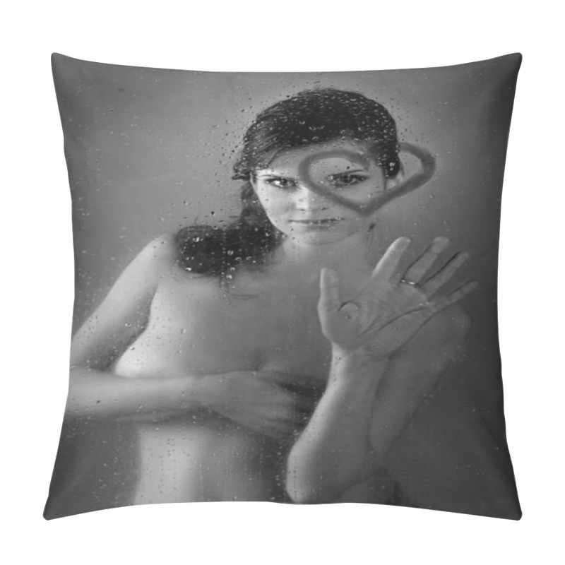 Personality  Beautiful Woman On A Black Background. Pillow Covers