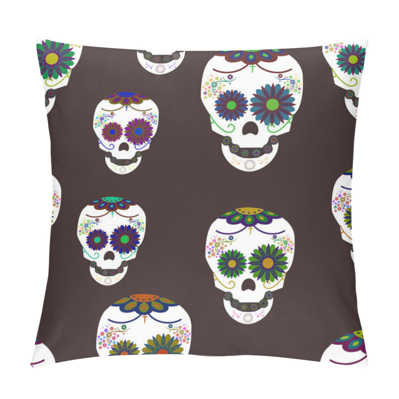 Personality  Mexican Sugar Skull Pattern Pillow Covers