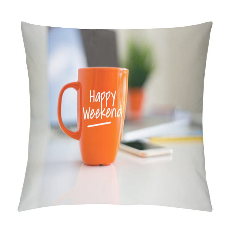 Personality  Happy Weekend Coffee Cup  Pillow Covers