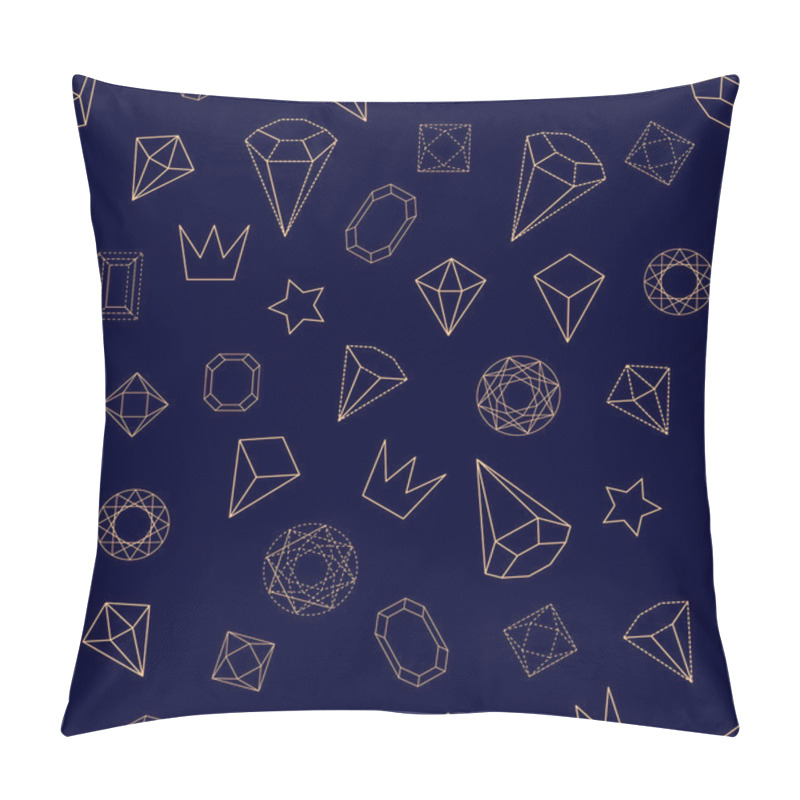 Personality  Geometric Shapes. Abstract Seamless Vector Pattern With Isometric Elements. Pillow Covers