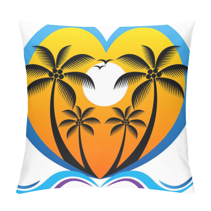 Personality  Summer Heart Logo  Pillow Covers