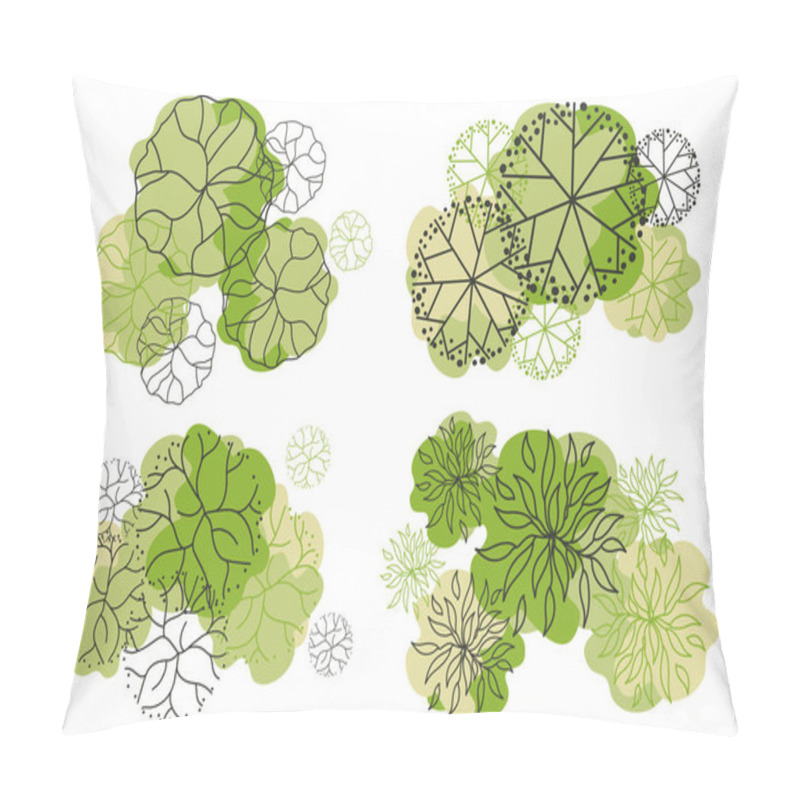 Personality  Trees For The Master Plan. Tree Plans For Architectural Floor Plans Or Landscape Designs. Pillow Covers