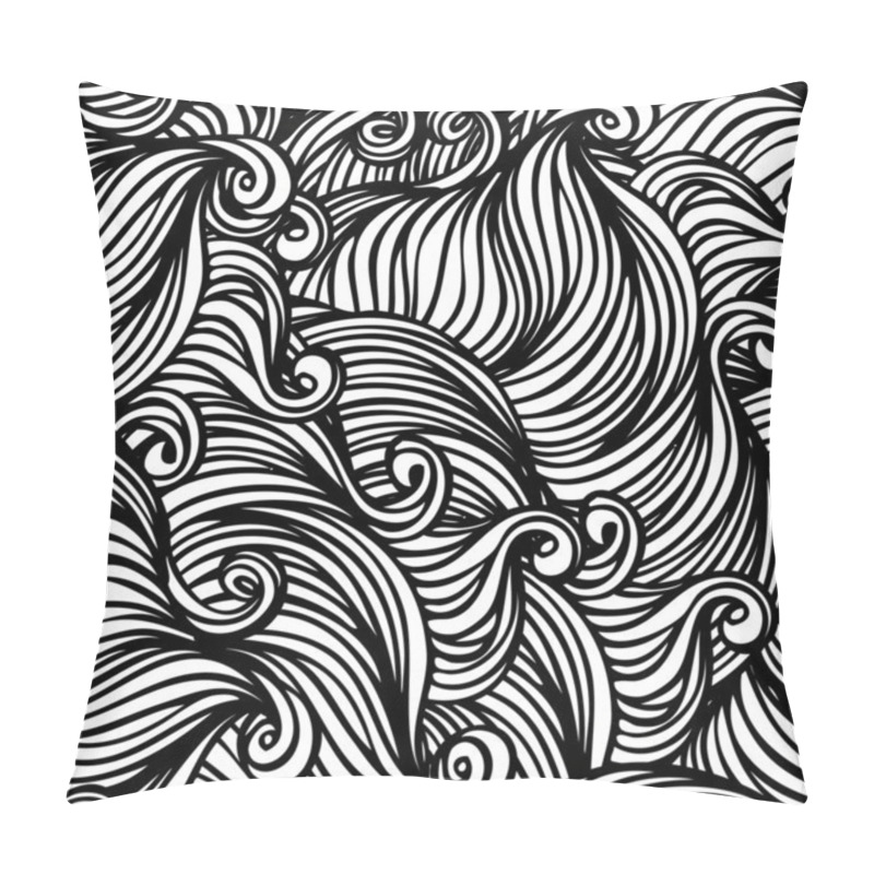 Personality  Black And White Abstract Pattern Pillow Covers