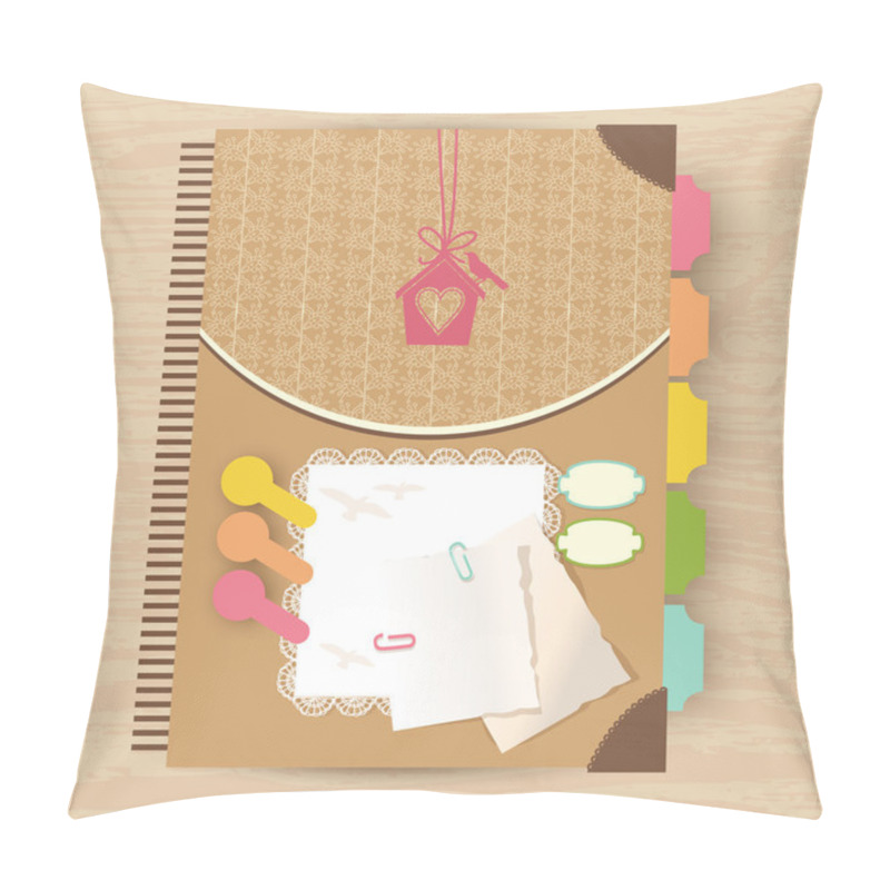 Personality  Elegant Card Vector Illustration Pillow Covers