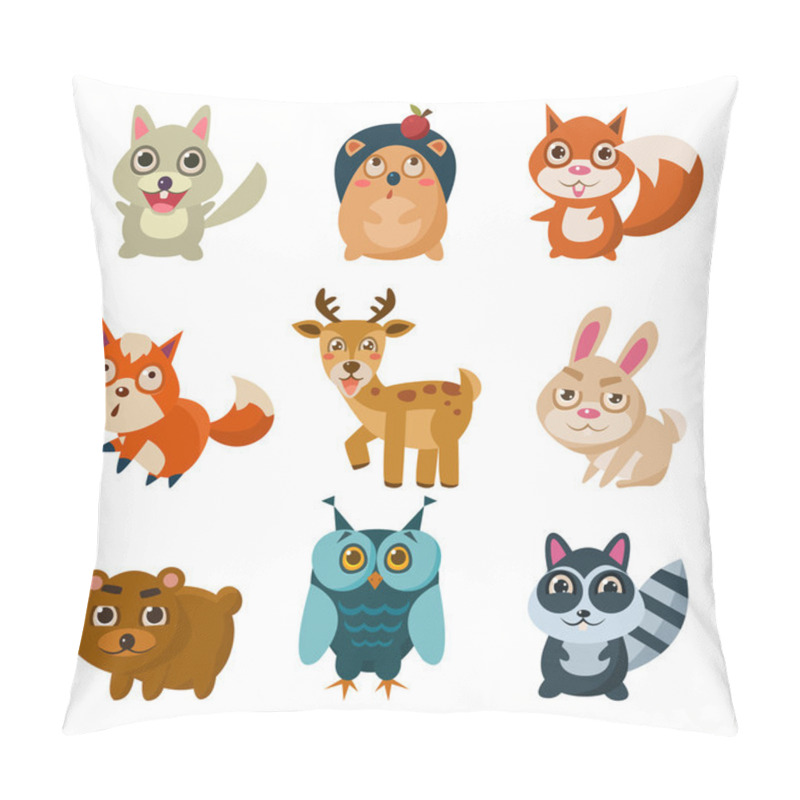 Personality  Forest Animals Vector Illustration Pillow Covers