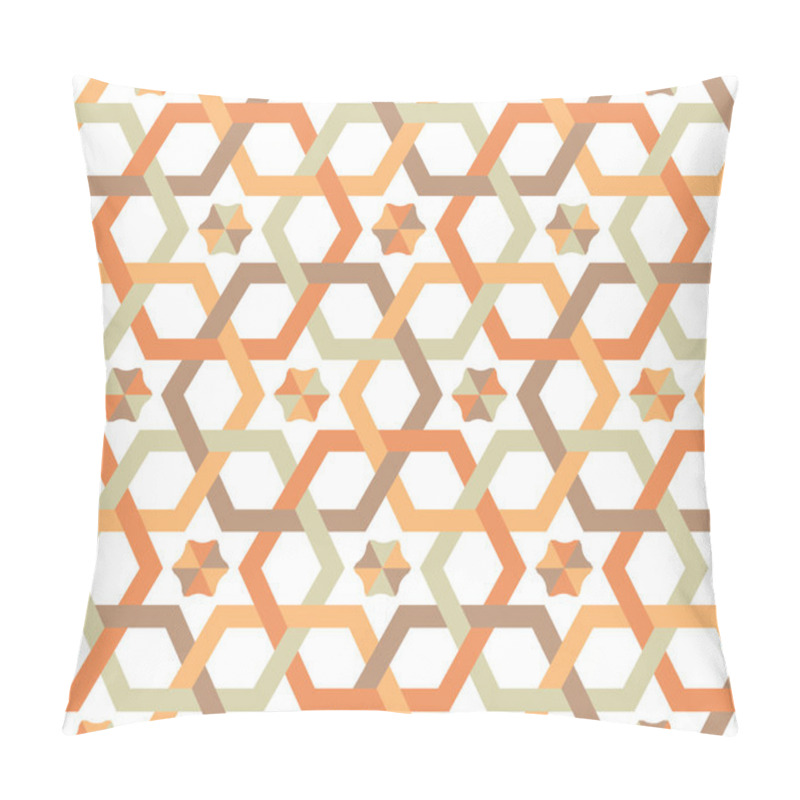 Personality  Overlapping Hexagons - Seamless Pattern Pillow Covers