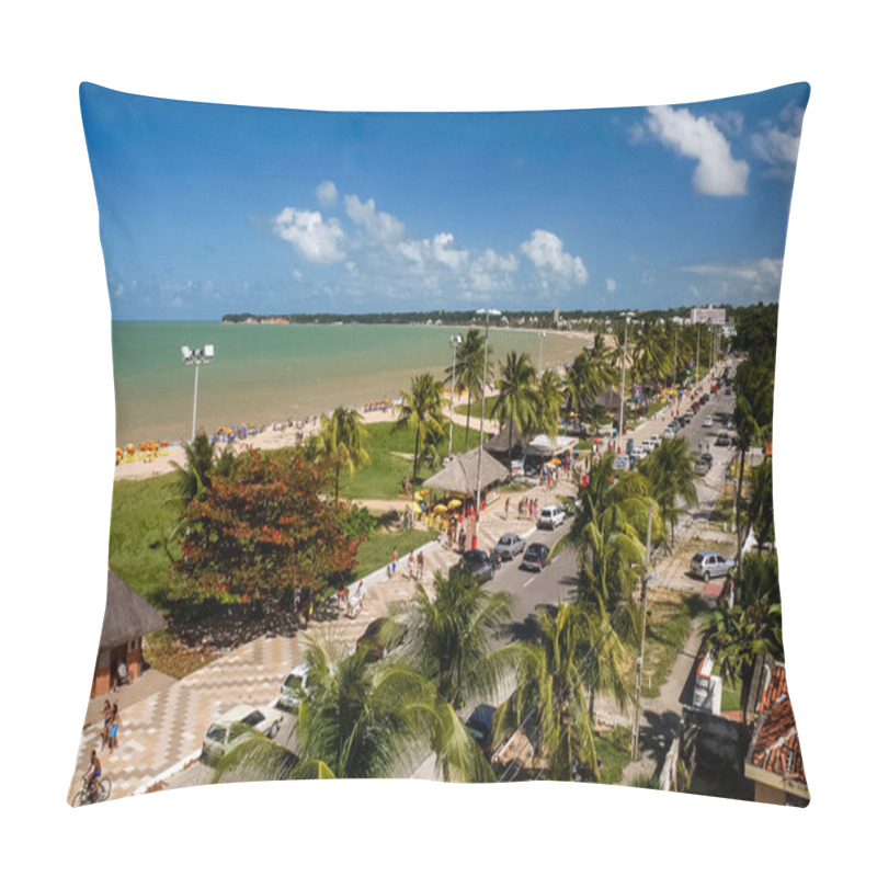 Personality  Cabo Branco Beach, Joao Pessoa, Paraiba, Brazil On August 24, 2003. Pillow Covers