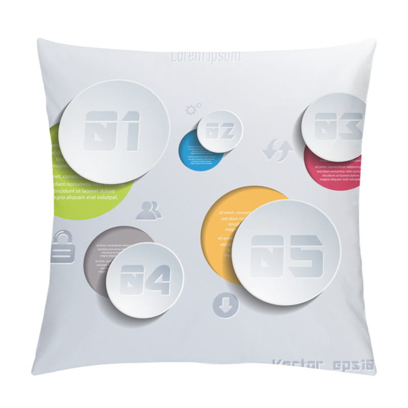 Personality  Abstract 3d Paper Shapes Pillow Covers