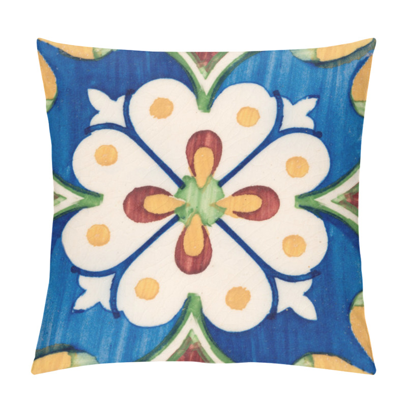 Personality  Traditional Portuguese Glazed Tiles Pillow Covers