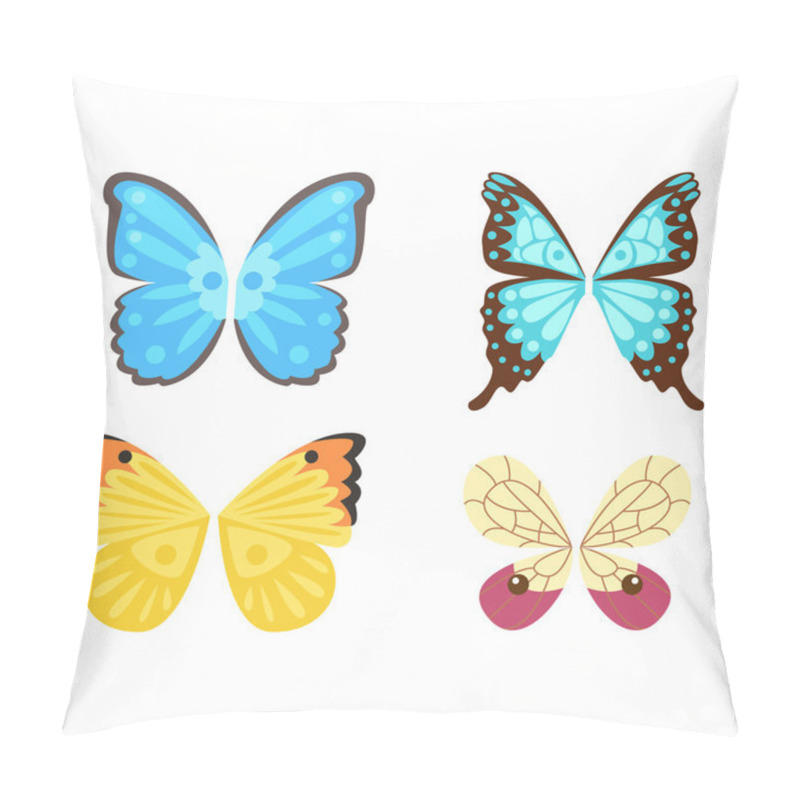 Personality  Butterfly Wings Isolated Vector Illustration Pillow Covers