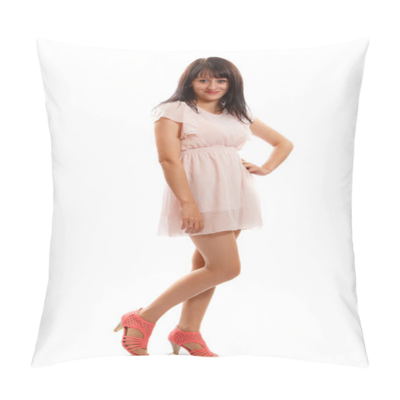 Personality  Woman In Dress Pillow Covers