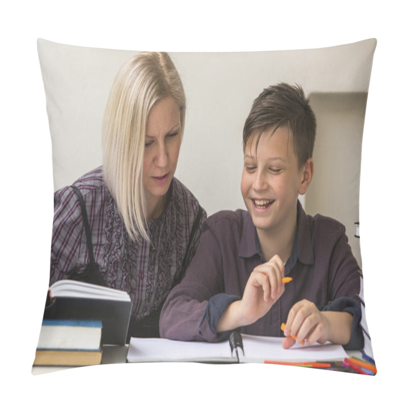 Personality  Young Student Engaged In The Lessons Pillow Covers