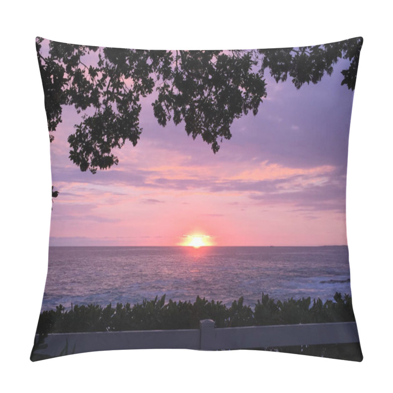 Personality  Sunset In Kona, Hawaii Pillow Covers