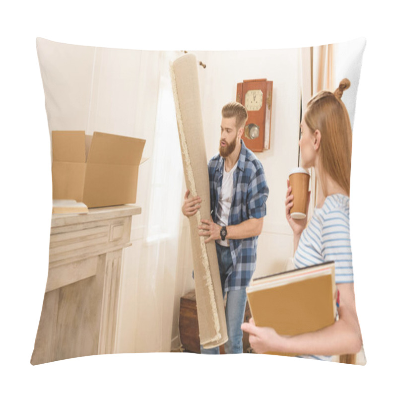 Personality  Couple Moving Into New House  Pillow Covers