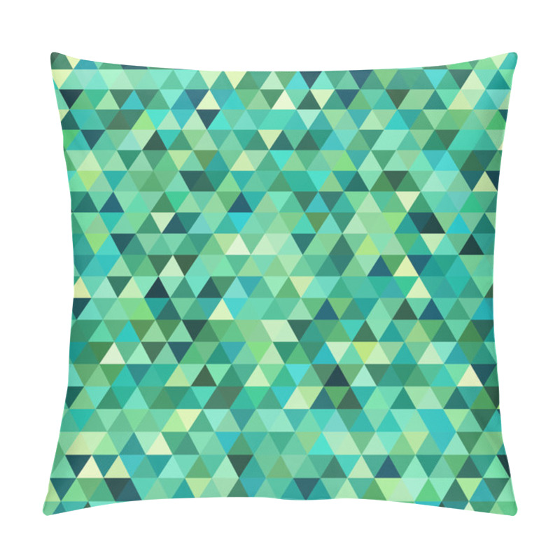 Personality  Abstract Background Consisting Of Small  Triangles Pillow Covers